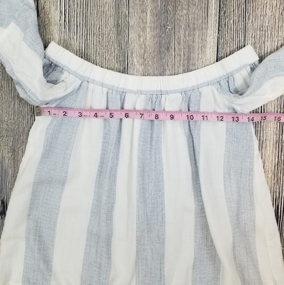 LF | SEEK the Label Striped Off the Shoulder Top - Picture 6 of 7